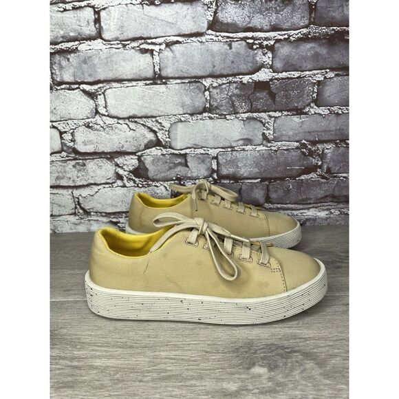 Camper Yellow Leather Casual Lace Up Lightweight Sneakers Women Sz 37EU/6.5M US - Picture 10 of 16
